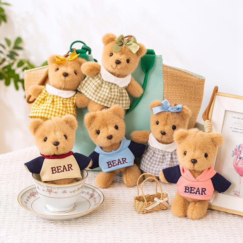 Hug Baby Bear Beni Pendant Sweatshirt Bear Doll Pendant Skirt Teddy Bear Plush Toy Couple Hanging Decoration