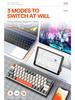T-WOLF T30 Wireless RGB Mechanical Gaming Keyboard - Bluetooth, Three Modes, Blue Switches