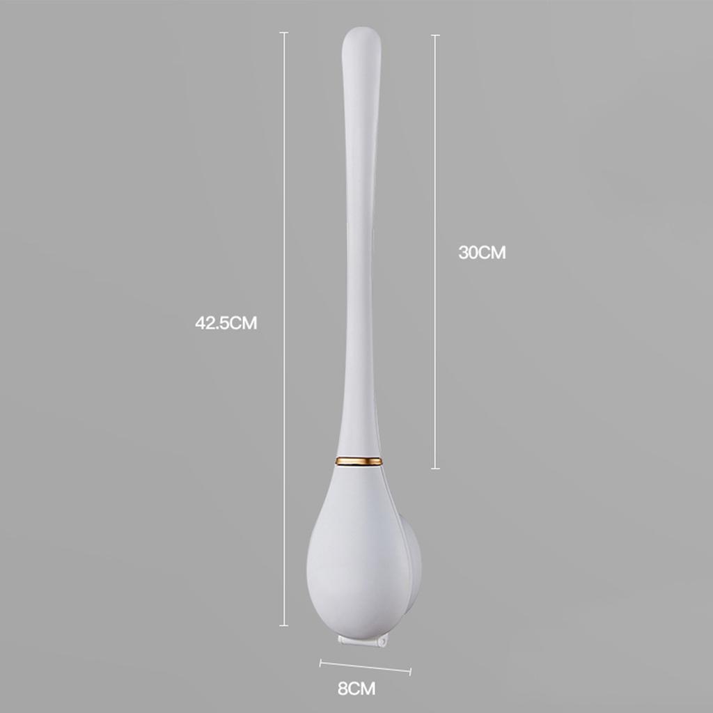 Baseball Bat Toilet Brush Innovative Light Luxury Auto Opening Closing Deep Cleaning Silicone Toilet Cleaner Brush