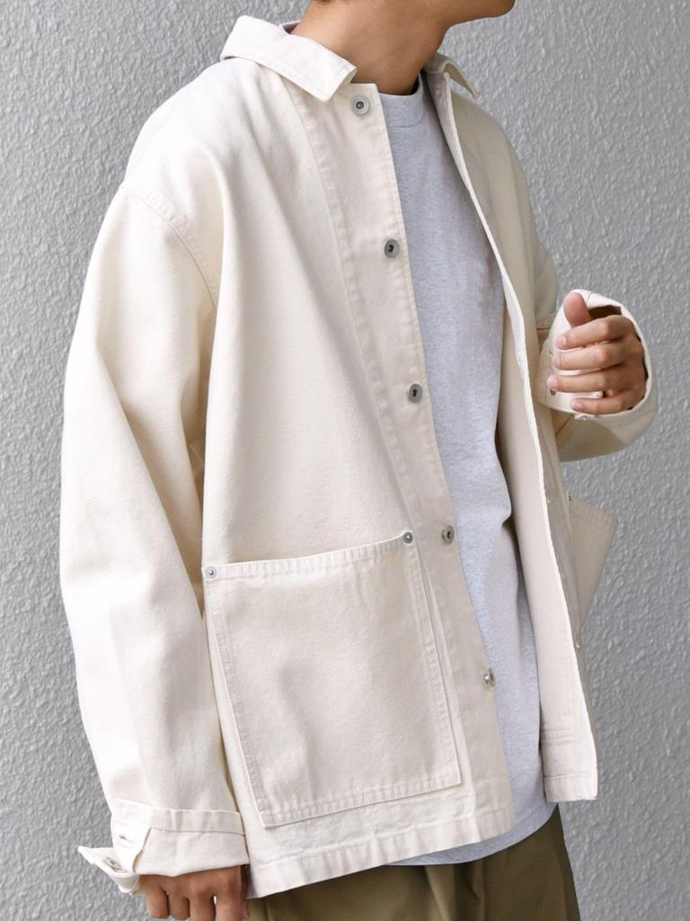 Versendet jede Hose, Cone Denim Canvas Denim Overalls, Herren, Weiß, Größe L, 714060020