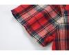 Korean Retro Plaid Plus Size Lapel Short Sleeve Shirt