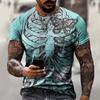 Horror Skelett T-Shirt Herren 3D Knochenprint Grusiges Grafik-T-Shirt Übergroß Kurzarm Streetwear Mode Oberteile Freizeitkleidung