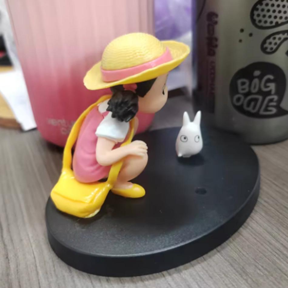 Kawaii Mei Xiaomei Anime Totoro Sąsiad Figurka Kolekcjonerska Uroczy Model Lalki Dekoracja Stołu Dziecięca Zabawka Prezent
