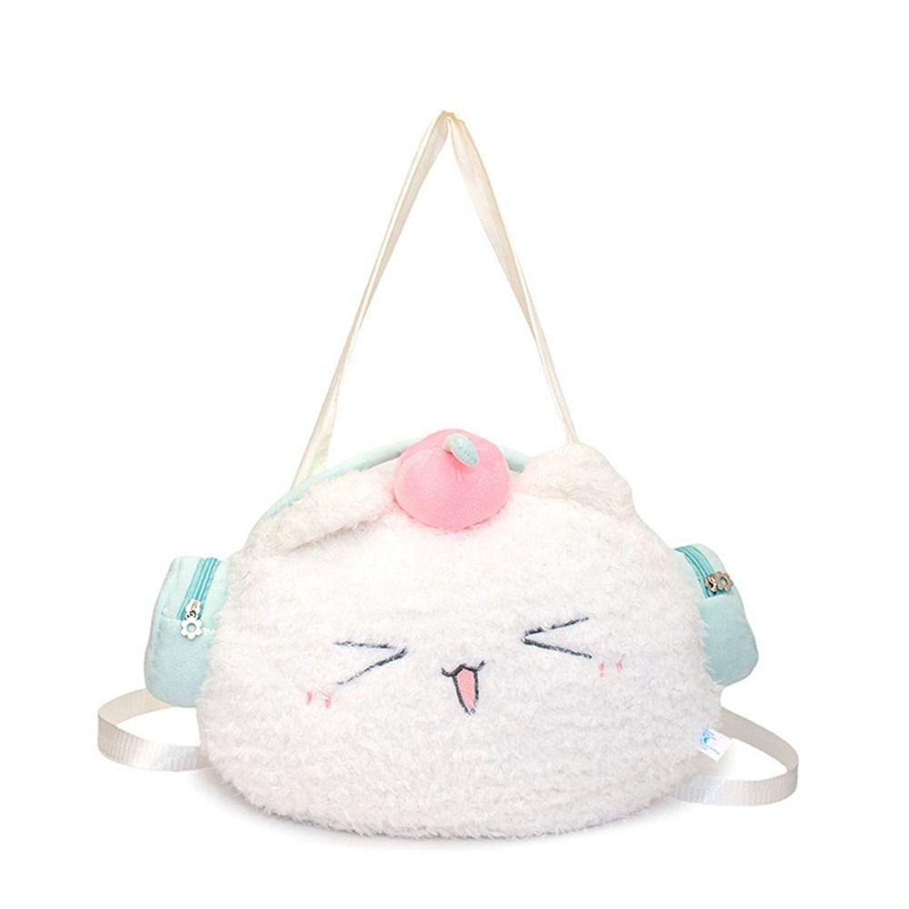 Storage Bag Plush Anime Shoulder Bag Stuffed Animals Plush Doll Crossbody Bag  Christmas Gifts