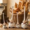 No Paint Peeling Resin Doll 2Pcs Tall Hat Chef Figurine for Kitchen And Restaurant Decor, Hand-Painted Cartoon Statue Dolls with Stable Base Tabletop