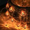 Halloween Led Lights String Twinkle Party Festoon Light Decoration Skull Pumpkin Bat Outdoor Lights Garland Street Portable
