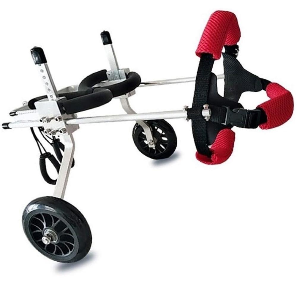 Adjustable Dog Wheelchair 2 Wheels Pet Wheelchair Pet Mobility Aid  Small And Medium Dog