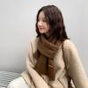 Autumn and Winter Japan and South Korea Solid Color New Korean Metal Standard Scarf Fashionable Versatile French Retro Warm Scarf Women