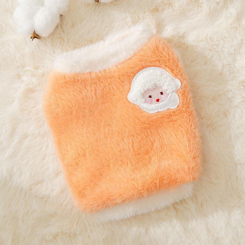 Imitation mink spring dog bipedal dog clothes warm autumn and winter small dog clothing cat clothes spring
