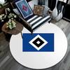 Hamburger SV Round Area Rug,Carpet Rug for Living Room Bedroom Sofa Playroom Decor,Non-slip Floor Mat