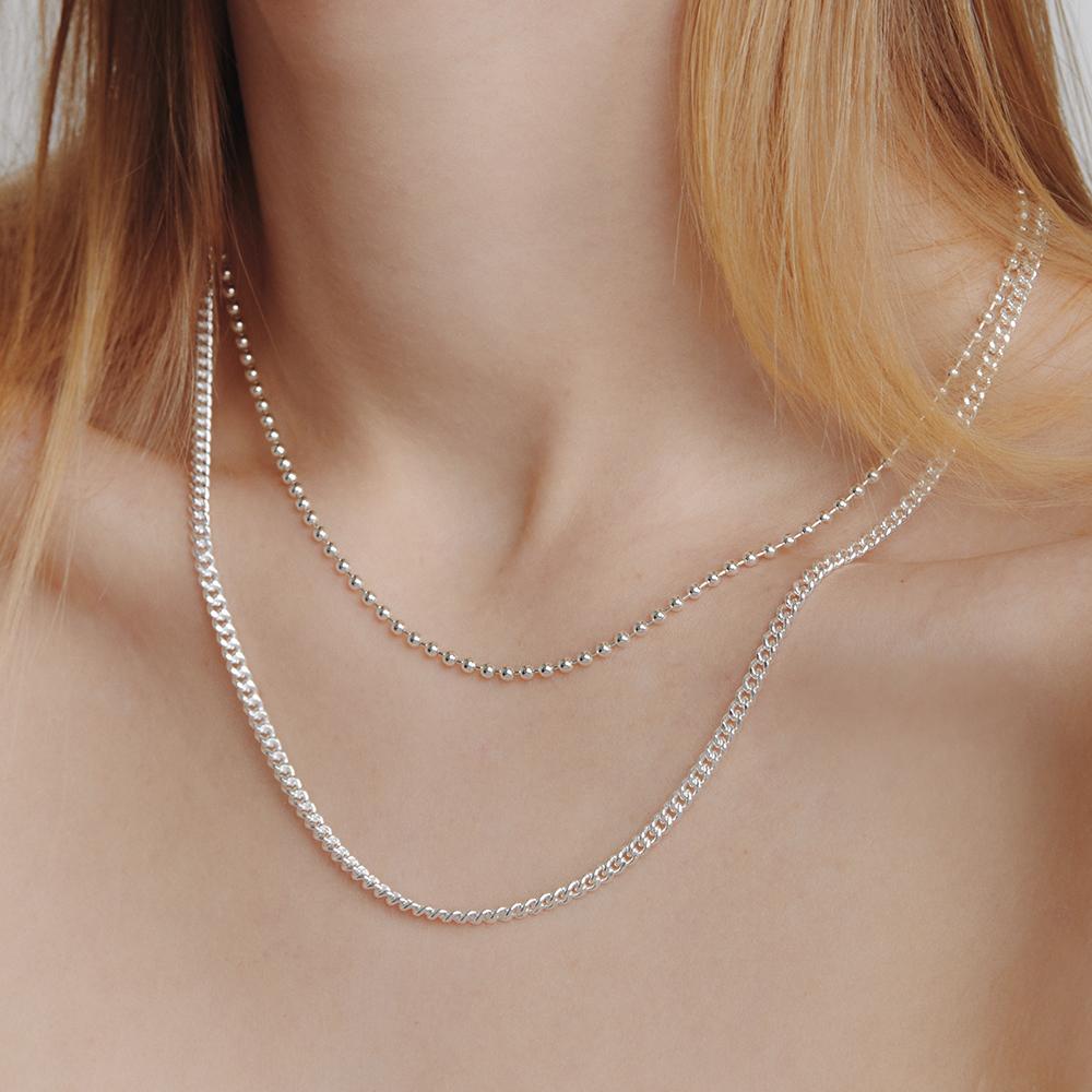 Lunne Silver 925 Ball Chain Necklace (2.5Mm) #Lsn38