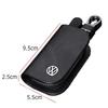 2026 Nuevo Para VOLKSWAGEN VW Cuero Logo del Coche Funda para Llaves Llavero Bolsa Protectora para Volkswagen Santana Tiguan Scirocco Magot