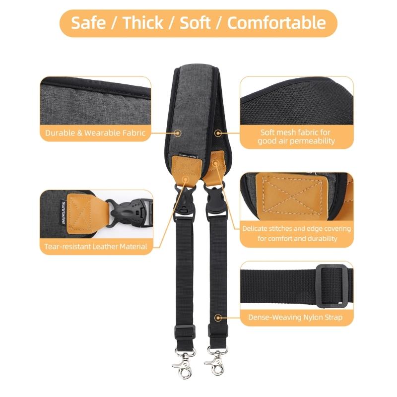 Quick Release Shoulder Strap Breatable Stress Relief Lanyard Adjustable Strap for RS3 Mini Handheld Gimbal Stabilizer