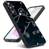 Constellation Zodiac Signs Luxury Black Phone Case For Samsung Galaxy S23 S24 S25 Ultra S22 Plus S21