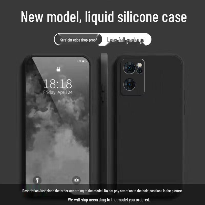OPPO Reno 7 SE Solid Color Liquid Protection Soft Case with Full Coverage and Drop Protection