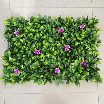 Panel de Pared de Césped Artificial Resistente a los Rayos UV Tamaño 40*60cm Forma Cuadrada Panel de Valla de Privacidad Color Verde Alfombra de Césped Artificial