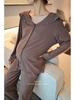 Maternity Lounge Set: Loose-Fit Plus Size Pajamas for Spring & Autumn - Ideal for Postpartum Nursing & Homewear