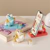 Fortune Bringing Horse Theme Mobile Holder Artistic Rosin Crafted Cellphone Stand Phone Support Stand for Office Decor