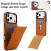 Phone Case for iPhone 17 Pro Max Air 16e 16 15 Plus 14 13 Mini 12 11 Pro XR XS Max Card Holder Invisible Bracket Leather Shell