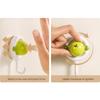 3pcs/set Apple-Shaped Suction Cup Hooks Removable Towel Hanger for Kitchen & Bathroom Door Back Coat Hat Hook