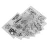 8Pcs Shrinky Dink Paper BOPS Wide Application Semitransparent Various Patterns Shrinky Dink Sheets for Keychain Tag