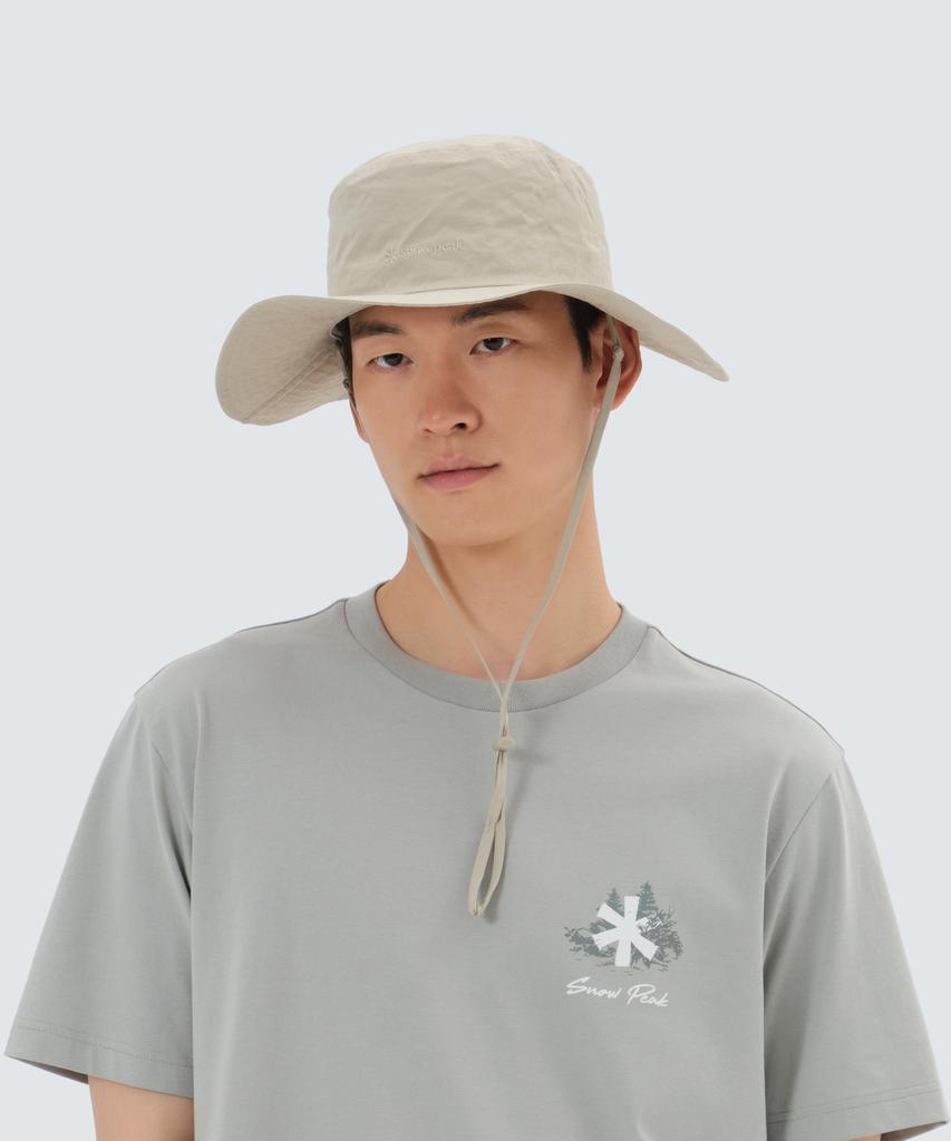 SNOWPEAK APPAREL Cample Wide Hat (S25Zucha19) Light Beige