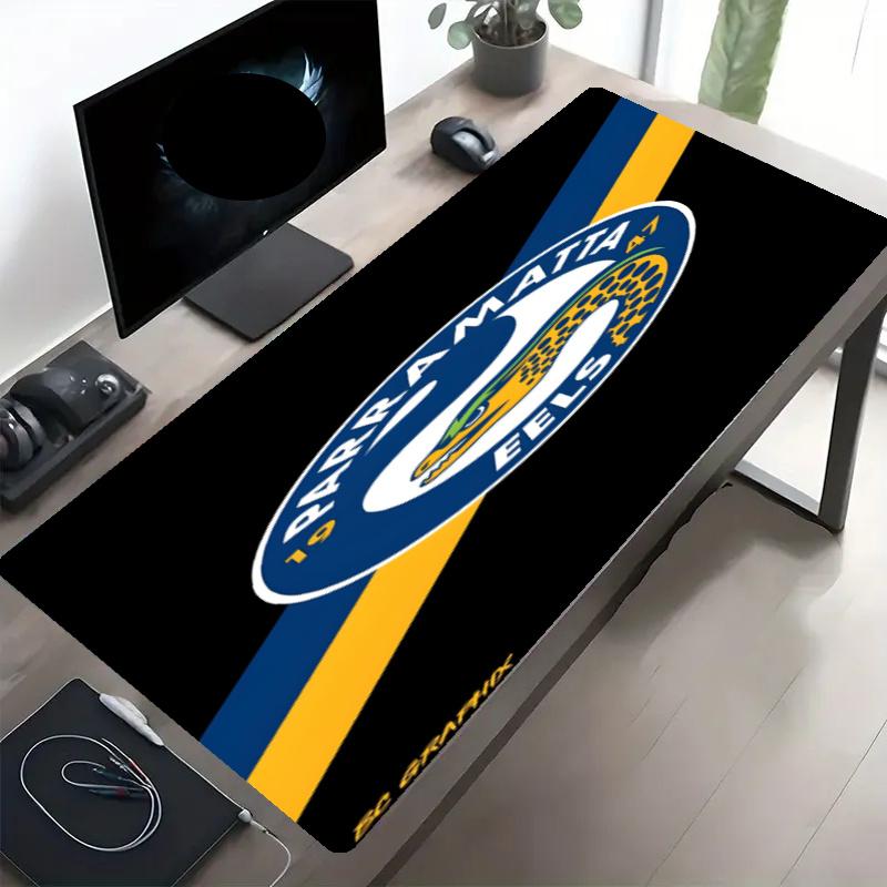 Parramatta Eels Print Mouse Pad, Anti‑Slip Desktop keyboard Mat, for PC Laptop Gaming Working Daily Use, Cool Festival Birthday Gift