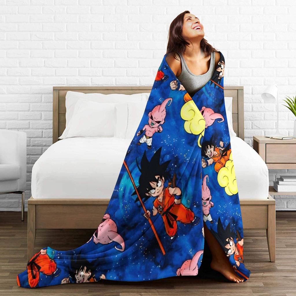 DBZ Flannel Blanket Throw Blanket for Home 125*100cm Quilt,
