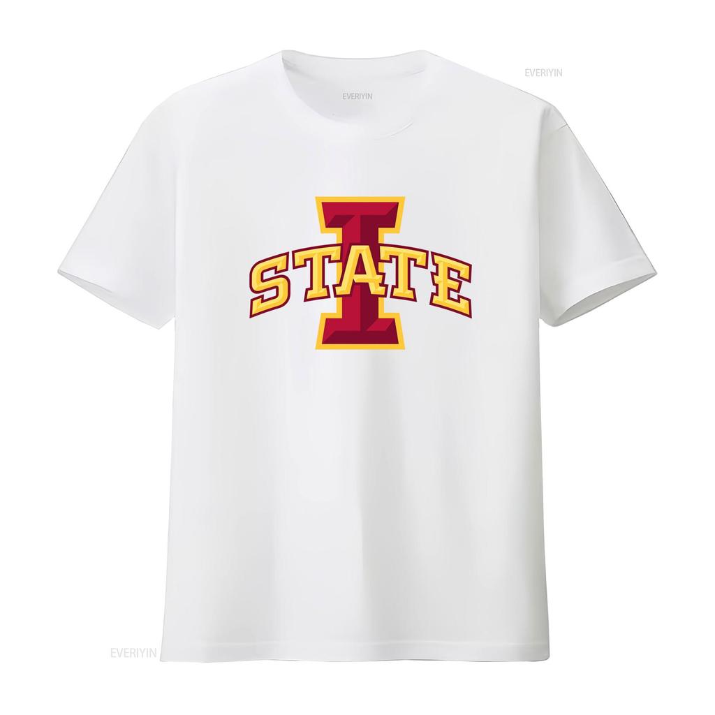 Iowa STATE Koszulka Softstyle Ubrania College'owe Duch Szkoły Fan Stylowy Design vintage Prana Góra Do Codziennego Noszenia z grafiką
