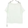 GEORGES Short Sleeve Off-shoulder Sheer T-shirt F White Women Used