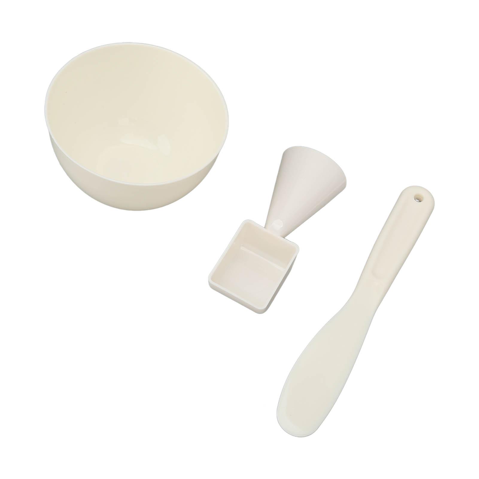 

3pcs DIY Face Mask Bowl Set Spatula Measuring Spoon Face Mask Mixing Bowl Set for Home Use