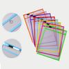 WTEMPO DIY Coloring Practice Supplies Clear Dry Wipe Files Storage Bags Protecting Original File Allows for Repeated Practice and Avoids Wasting Paper