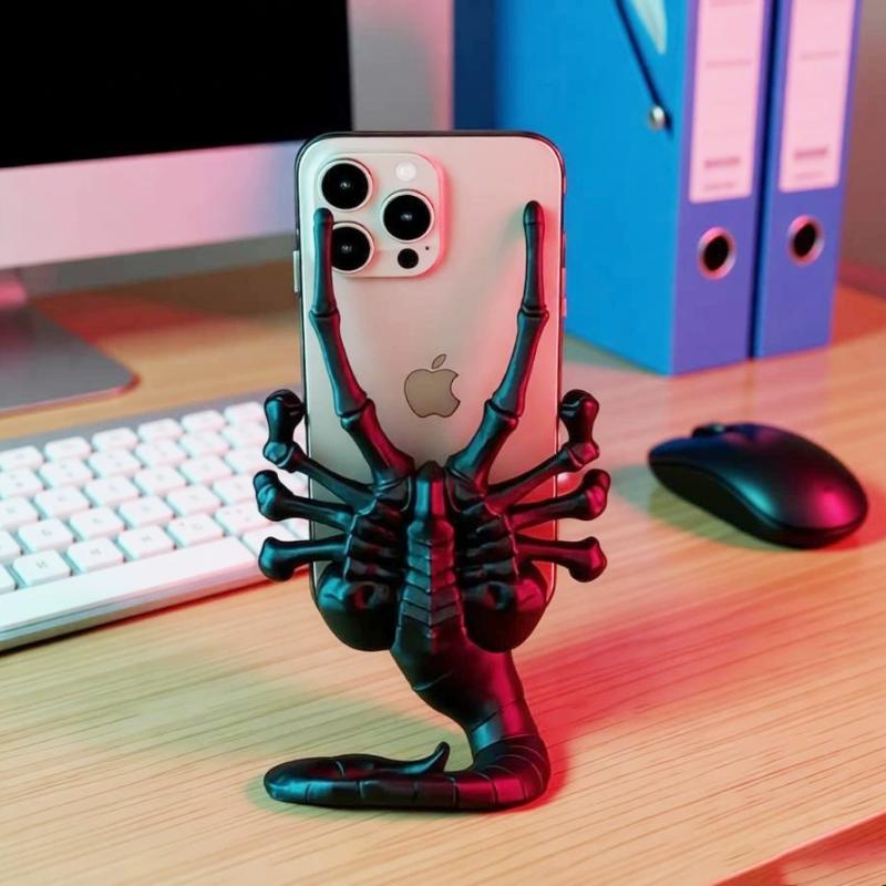 Kreativní Akční Figurky Mimozemský Facehugger Držák na Telefon Kancelářský Stolní Zábavná Dekorace Ozdoby Sběratelské Dárky Pro Filmové Fanoušky