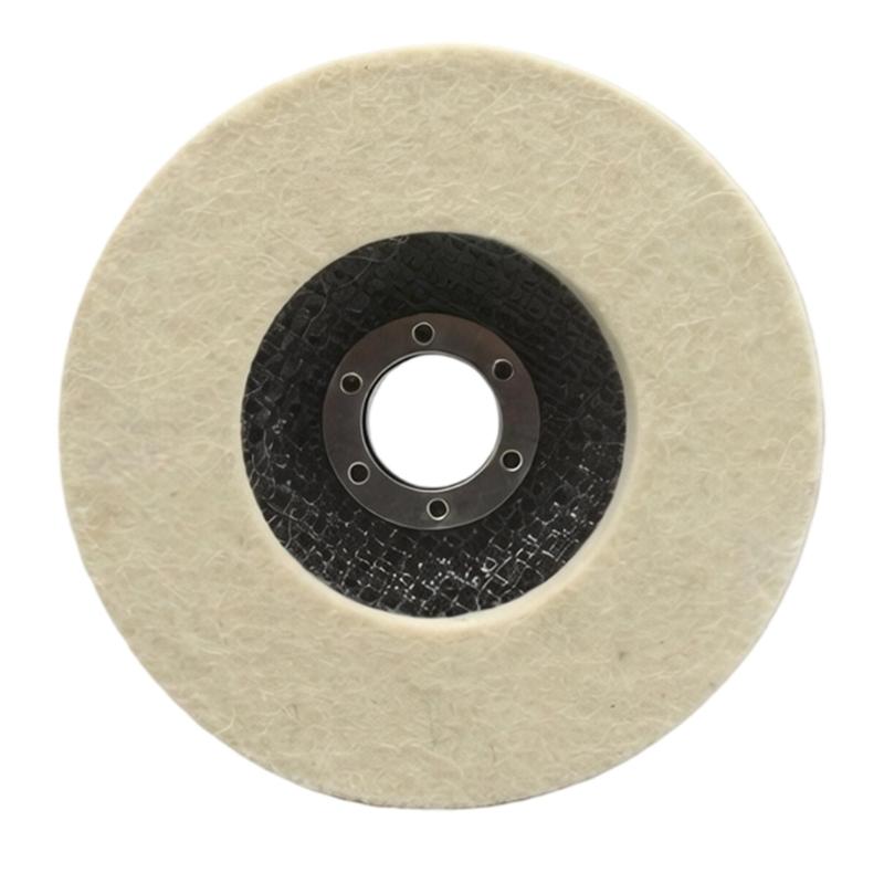 Quick Install Felt Buffing Pad For Vehicle Glass And Industrial Surfaces Maintenance Polishing Felt 115mm/125mm