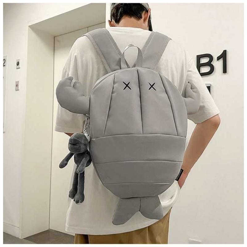

Personalized Crayfish Backpack Men Women s Fashion Brand Riding Helmet Bag Large-capacity Travel 30x7x40 single package серый