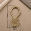 Assorted Gold Metal Irregular Shaped Buckles Textured Surface For DIY Sewing Scarf Belt Clothing Decor Craft Projects