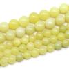 Lemon Yellow Jade Stone 4/6/8/10/12mm Red Green Beads 15"Strand Smooth Loose Spacer Beads for Jewelry Making DIY Bracelets Accessories