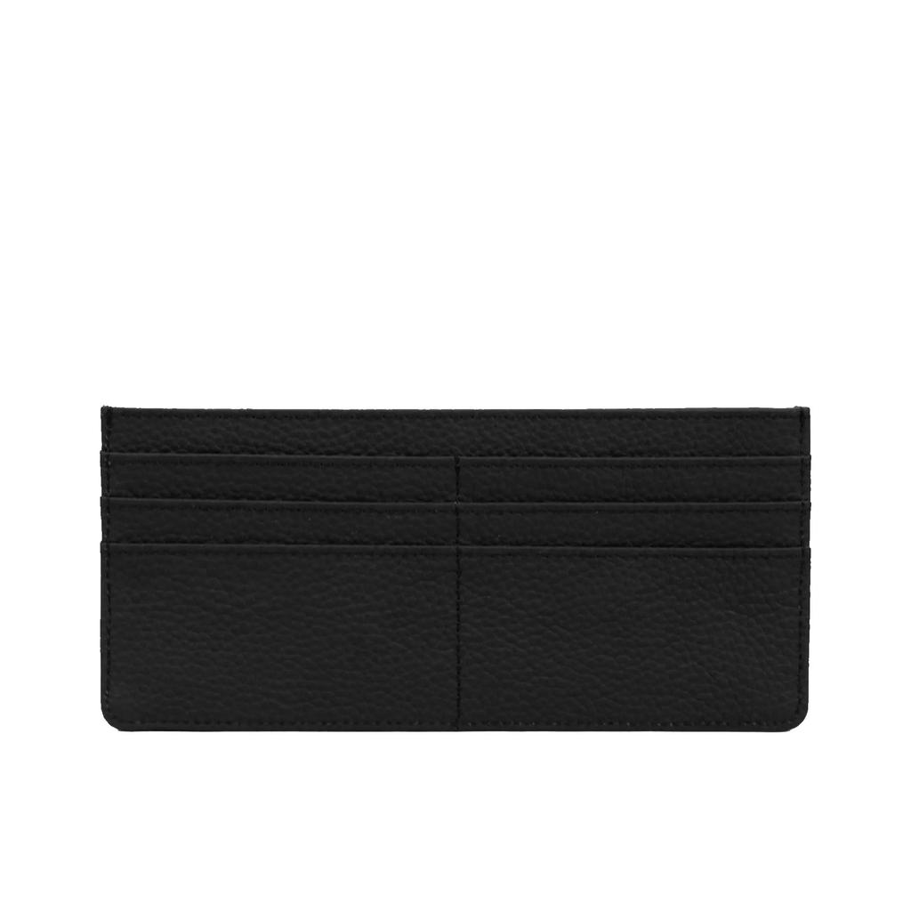 Carteira de Cartão Feminina em Couro Genuíno Carteira Plana Slim Porta-Moedas com Zíper Carteira Longa de Couro Ultrafina Carteras Para Mujer Portfel Damski