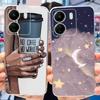 For Xiaomi Poco C65 Case for PocoC65 Silicone Funda Para Capa Coque Soft Phone Cases Back Cover Marble Flower Pattern Shockproof
