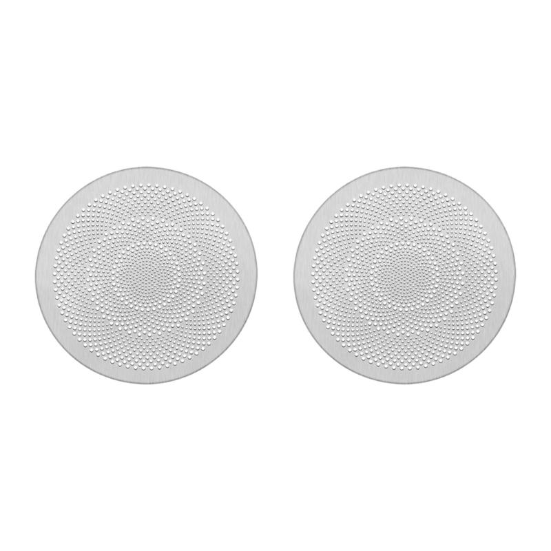 2PCS Heat Resistant Auto Speaker Cover Guards With Strong Adhesive Metal Construction Easy Installation Car Accessories