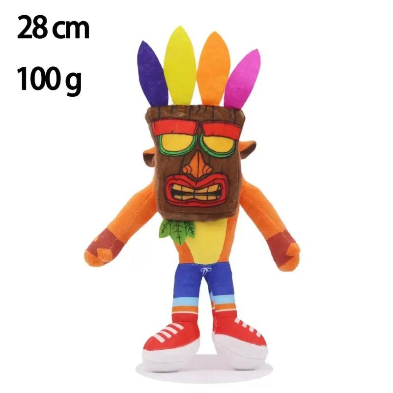 New Arrival Anime Crash Bandicoot Plush Toys Cartoon Animal Aku Aku Crash Soft Stuffed Plush Dolls for Kids Christmas Gifts