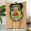 Artist E-Egon Schiele Throw  Flannel Throw Blanket,Bed Home Office Nap Blanket Travel,Camping,Picnic Blanket Soft Decor