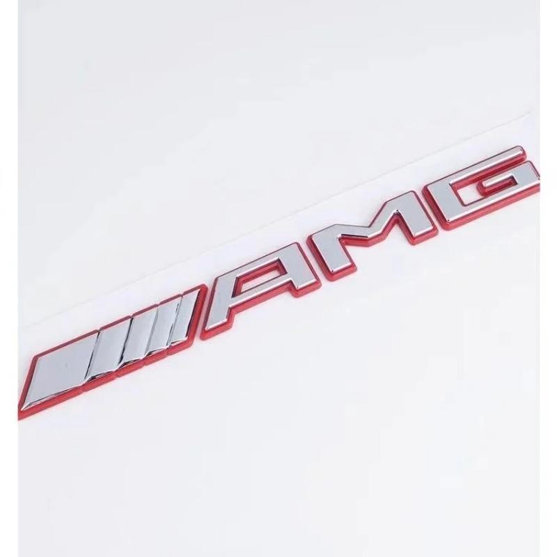 New 3D ABS Car Rear Trunk Badge AMG Letters Sticker For Mercedes Benz AMG A B C E G CLA W176 W205 W177 C63 C63S E53 GT SLK C260L