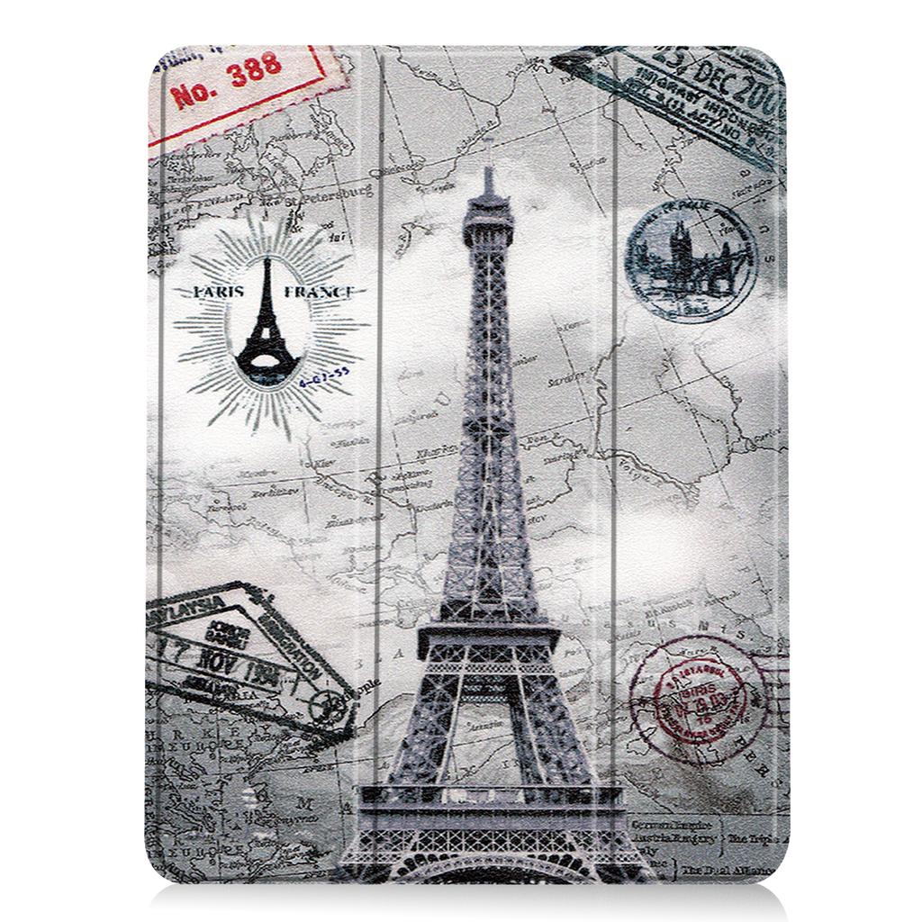 For iPad Air 11 (2025)/(2024) Tablet Case Pattern Printing Tri-Fold Stand Leather + TPU Cover with Pen Holder