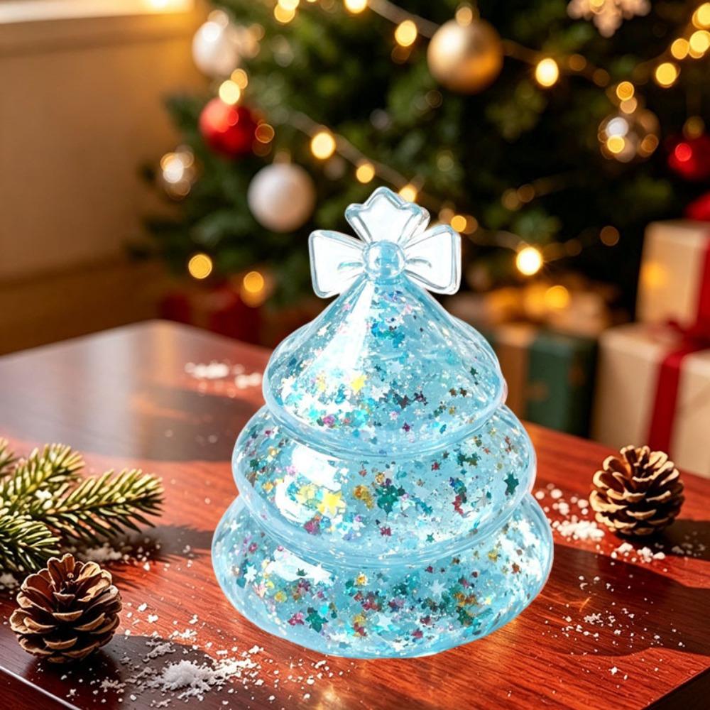 Slow-Rebound Christmas Squishy Toy Glitter Clear Squeeze Toy Gift for Children