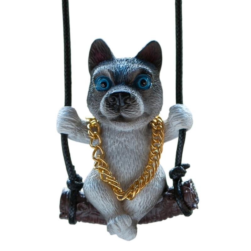 Fun Dog Expression Car Hanging Decoration Multiple Styles Resin Craft Safe Dashboards Decoration Present for Driver