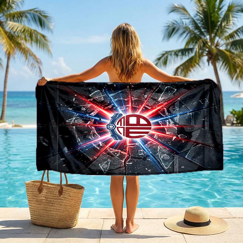 Bolton Wanderers FC Print Quick Dry Beach Towel Microfiber Absorbent Portable Travel Swimming Towel