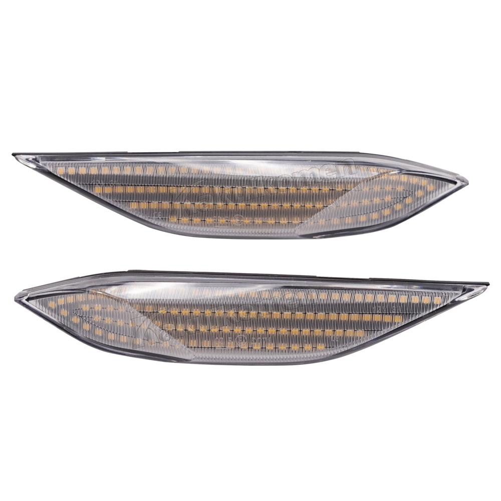 2 Adet Dinamik LED Yan İşaret Flaşörleri Sinyal Gösterge Lambaları Porsche Cayenne 958 92A 2010-2014 İçin OEM#95863107100