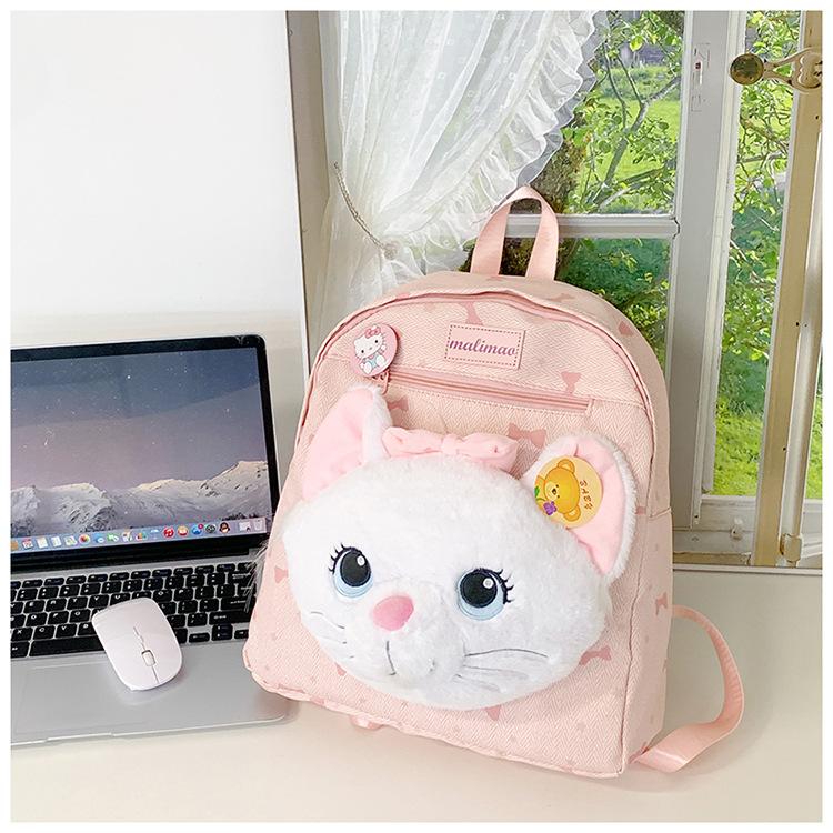 School bag cute cat doll school bag girl middle school high school student party travel backpack casual light mini backpack