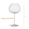 Onion Shape Ultra Thin Light Burgundy Red Wine Glass European Handmade Tulip White Wine Stemware Crystal Like Drinking Cup